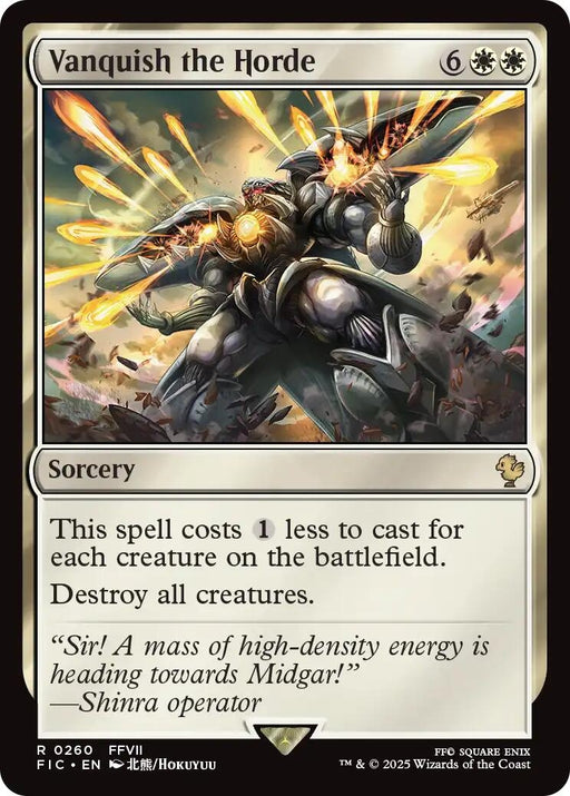 Image for Vanquish the Horde (Surge Foil) (260) (Foil) [FINAL FANTASY] - Magic: The Gathering