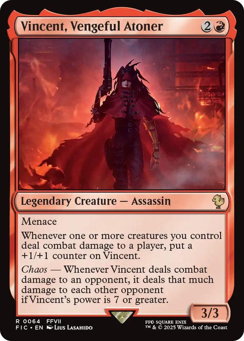 Image for Vincent, Vengeful Atoner (Surge Foil) (64) (Foil) [FINAL FANTASY] - Magic: The Gathering