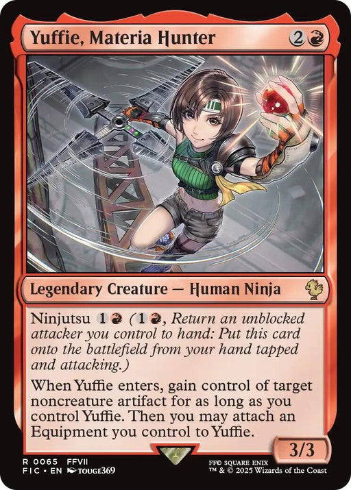 Image for Yuffie, Materia Hunter (Surge Foil) (65) (Foil) [FINAL FANTASY] - Magic: The Gathering