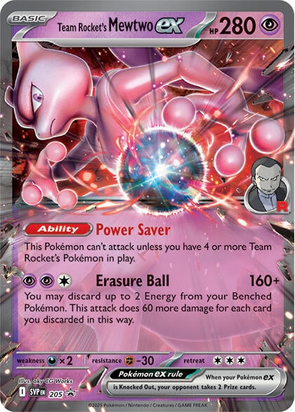Image for Team Rocket's Mewtwo ex (205) (Holofoil) [SV: Scarlet & Violet Promo Cards] - Pokemon