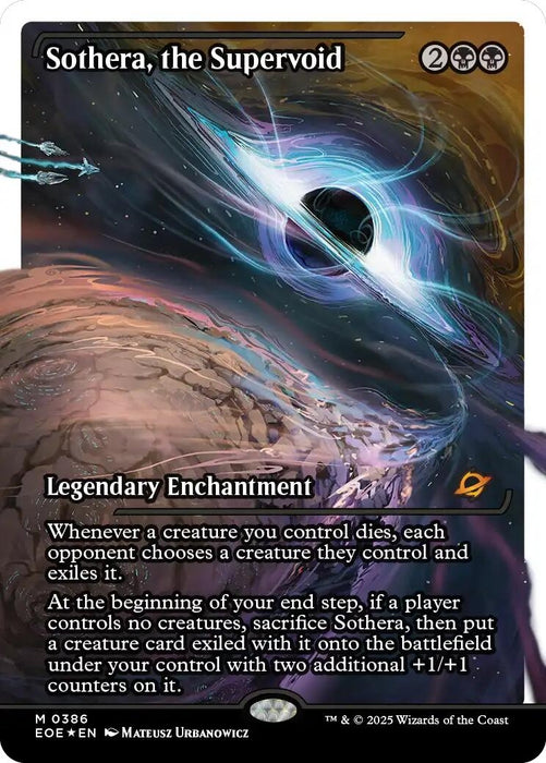 Image for Sothera, the Supervoid (Showcase) (Fracture Foil) (386) (Foil) [Edge of Eternities] - Magic: The Gathering