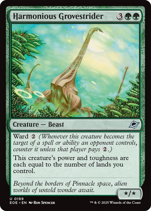 Harmonious Grovestrider (189) (Foil) [Edge of Eternities]