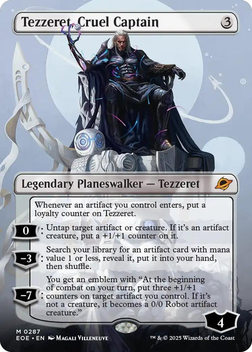 Image for Tezzeret, Cruel Captain (Borderless) (287) [Edge of Eternities] - Magic: The Gathering