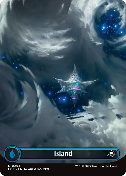 Image for Island (0263) (Borderless) (263) (Foil) [Edge of Eternities] - Magic: The Gathering