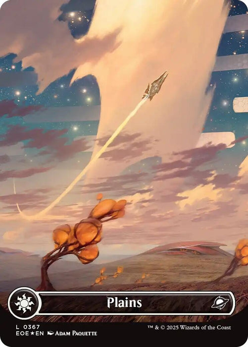 Image for Plains (0367) (Borderless) (Galaxy Foil) (367) (Foil) [Edge of Eternities] - Magic: The Gathering