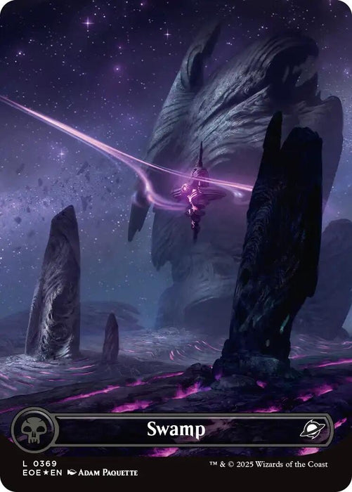 Image for Swamp (0369) (Borderless) (Galaxy Foil) (369) (Foil) [Edge of Eternities] - Magic: The Gathering