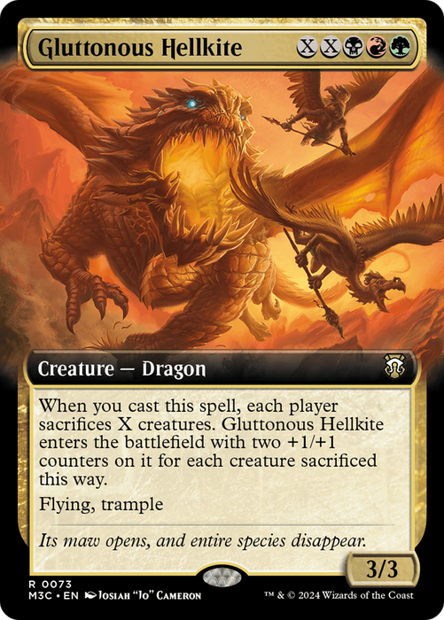 Gluttonous Hellkite (Extended Art) [M3C-073] - Modern Horizons 3 Commander