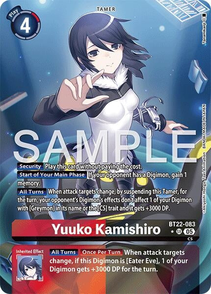 Yuuko Kamishiro (Alternate Art) (BT22-083 SR) (Foil) [Cyber Eden]