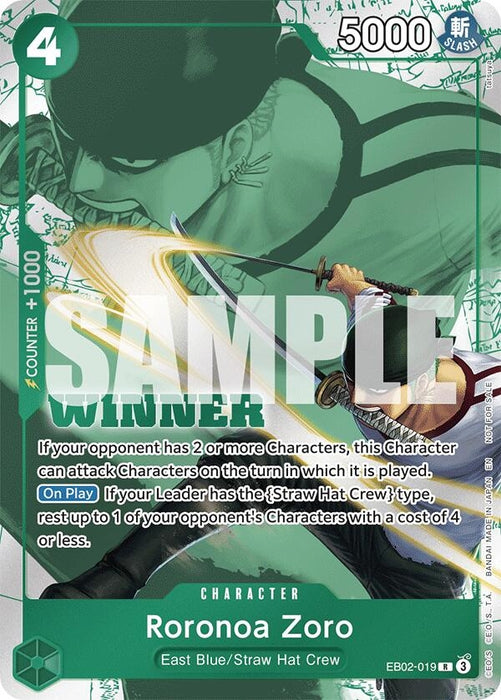 Roronoa Zoro (Winner Pack 2025 Vol. 3) (EB02-019) (Foil) [One Piece Promotion Cards]
