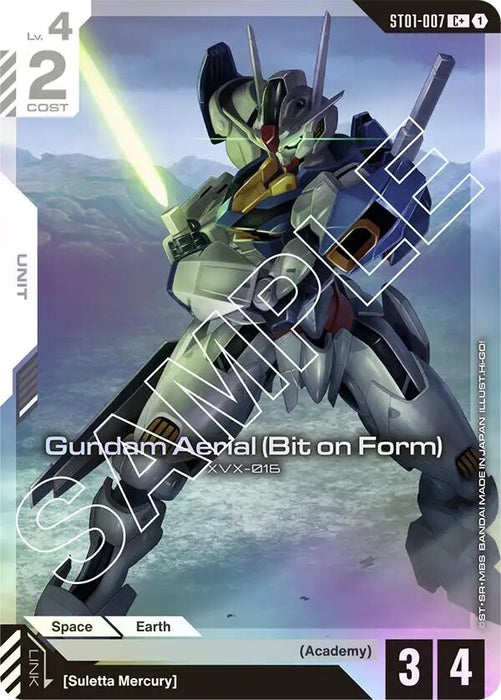 Image for Gundam Aerial (Bit on Form) (C+) (ST01-007) (Holofoil) [Starter Deck 01: Heroic Beginnings] - Gundam Card Game