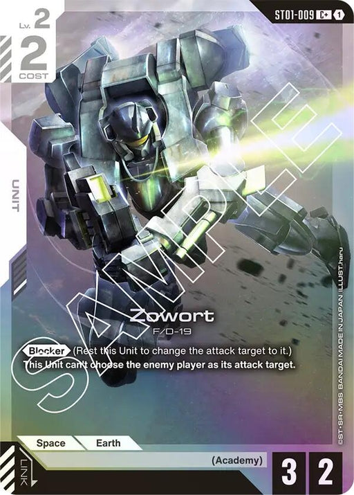 Image for Zowort (C+) (ST01-009) (Holofoil) [Starter Deck 01: Heroic Beginnings] - Gundam Card Game