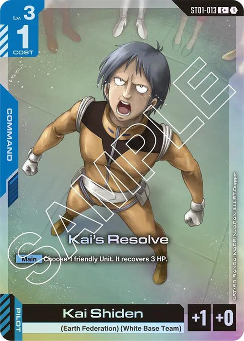 Kai's Resolve (C+) (ST01-013) (Holofoil) [Starter Deck 01: Heroic Beginnings]