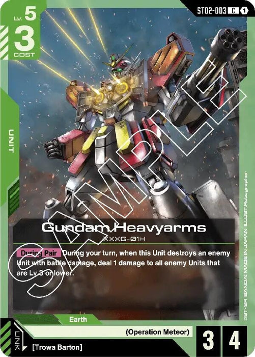 Image for Gundam Heavyarms (ST02-003) [Starter Deck 02: Wings of Advance] - Gundam Card Game