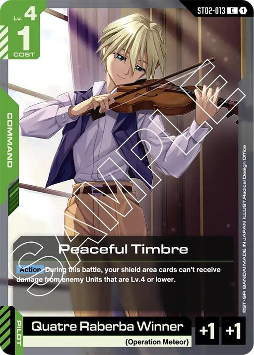 Image for Peaceful Timbre (ST02-013) [Starter Deck 02: Wings of Advance] - Gundam Card Game