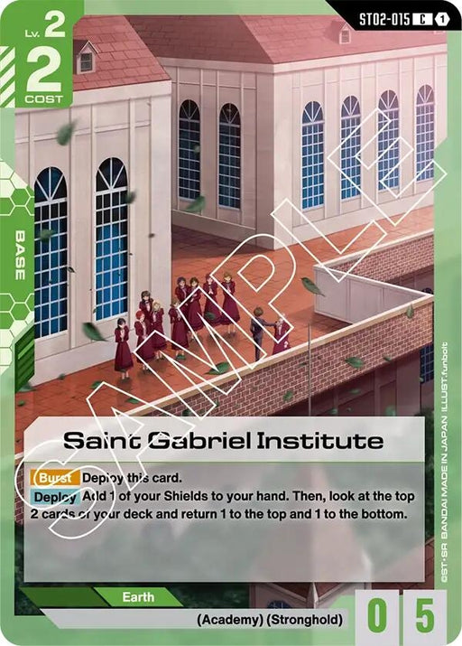 Image for Saint Gabriel Institute (ST02-015) [Starter Deck 02: Wings of Advance] - Gundam Card Game
