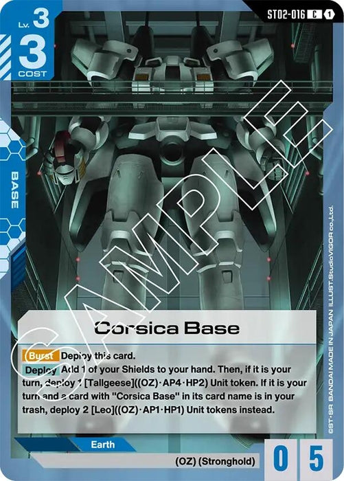 Image for Corsica Base (ST02-016) [Starter Deck 02: Wings of Advance] - Gundam Card Game
