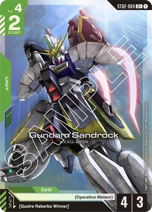 Image for Gundam Sandrock (C+) (ST02-004) (Holofoil) [Starter Deck 02: Wings of Advance] - Gundam Card Game