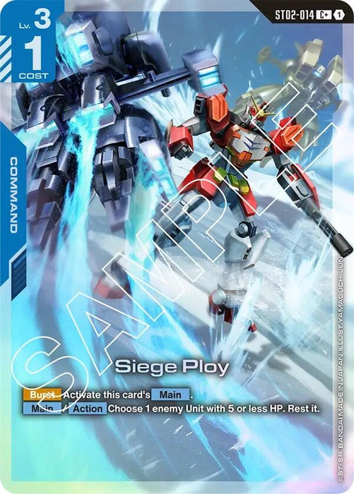 Image for Siege Ploy (C+) (ST02-014) (Holofoil) [Starter Deck 02: Wings of Advance] - Gundam Card Game
