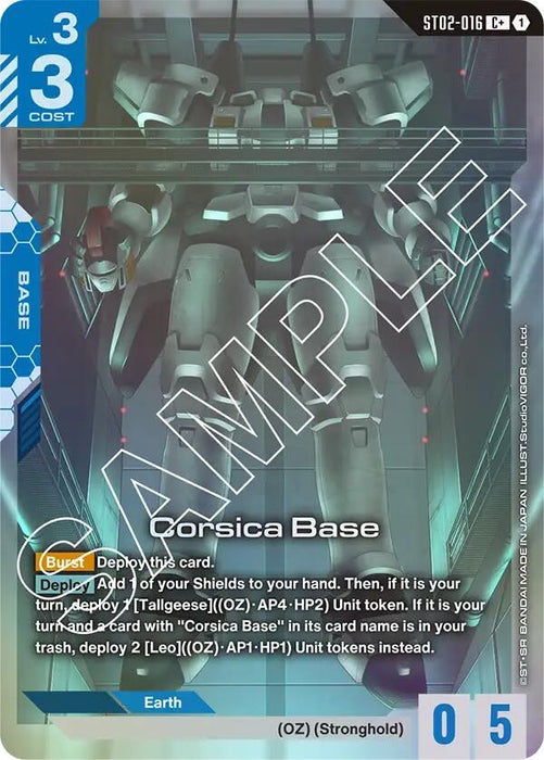 Corsica Base (C+) (ST02-016) (Holofoil) [Starter Deck 02: Wings of Advance]