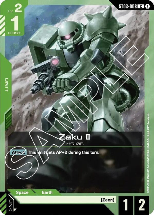 Image for Zaku II (ST03-008) [Starter Deck 03: Zeon's Rush] - Gundam Card Game
