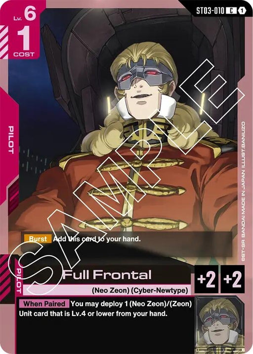 Image for Full Frontal (ST03-010) [Starter Deck 03: Zeon's Rush] - Gundam Card Game