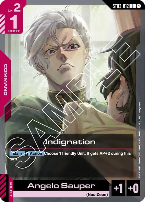 Image for Indignation (ST03-012) [Starter Deck 03: Zeon's Rush] - Gundam Card Game
