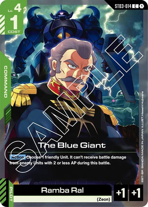 Image for The Blue Giant (ST03-014) [Starter Deck 03: Zeon's Rush] - Gundam Card Game