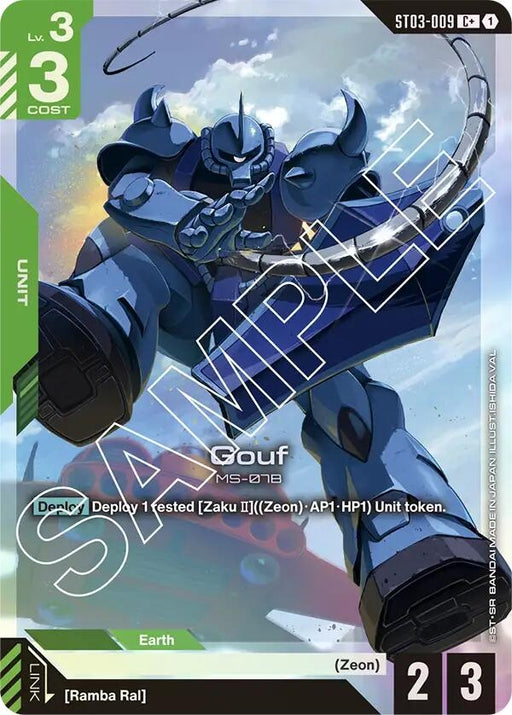 Image for Gouf (C+) (ST03-009) (Holofoil) [Starter Deck 03: Zeon's Rush] - Gundam Card Game