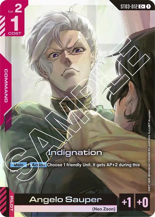 Image for Indignation (C+) (ST03-012) (Holofoil) [Starter Deck 03: Zeon's Rush] - Gundam Card Game