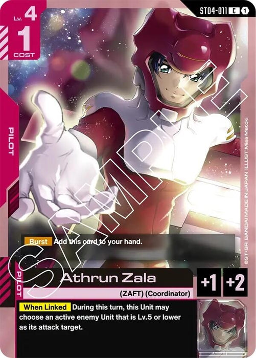 Image for Athrun Zala (ST04-011) [Starter Deck 04: SEED Strike] - Gundam Card Game
