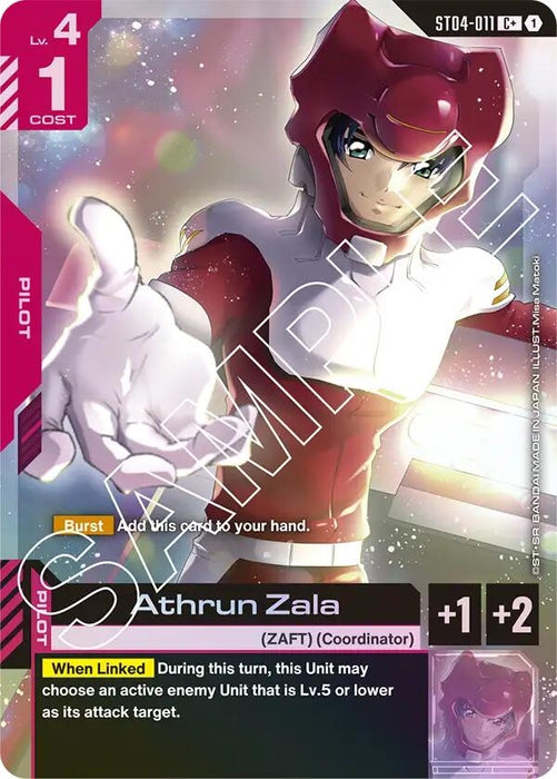 Athrun Zala (C+) (ST04-011) (Holofoil) [Starter Deck 04: SEED Strike]