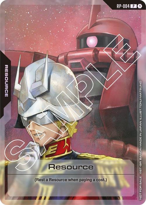 Resource (RP-004) (Mobile Suit Gundam) (RP-004) (Holofoil) [Promotional Resource Tokens]