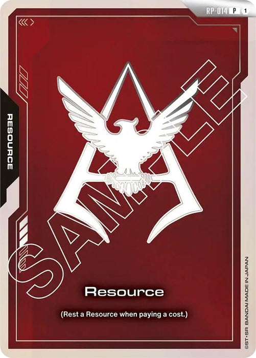 Resource (RP-014) (Char Aznable Emblem) (RP-014) (Holofoil) [Promotional Resource Tokens]