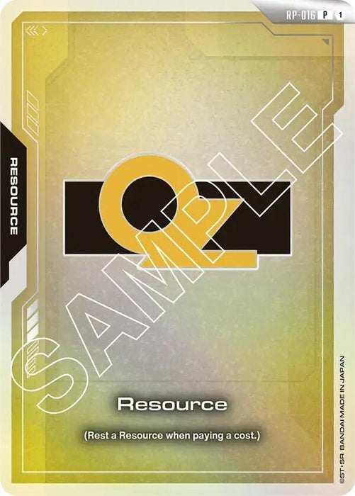 Image for Resource (RP-016) (OZ) (RP-016) (Holofoil) [Promotional Resource Tokens] - Gundam Card Game