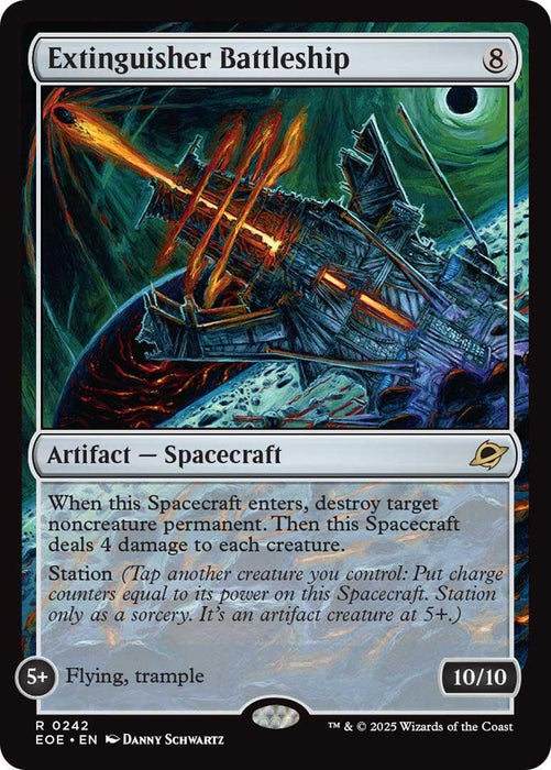 Image for Extinguisher Battleship (242) (Foil) [Edge of Eternities] - Magic: The Gathering