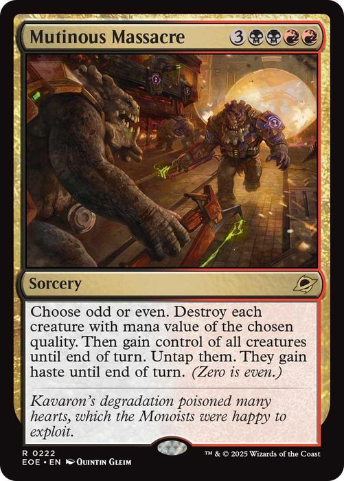 Image for Mutinous Massacre (222) [Edge of Eternities] - Magic: The Gathering