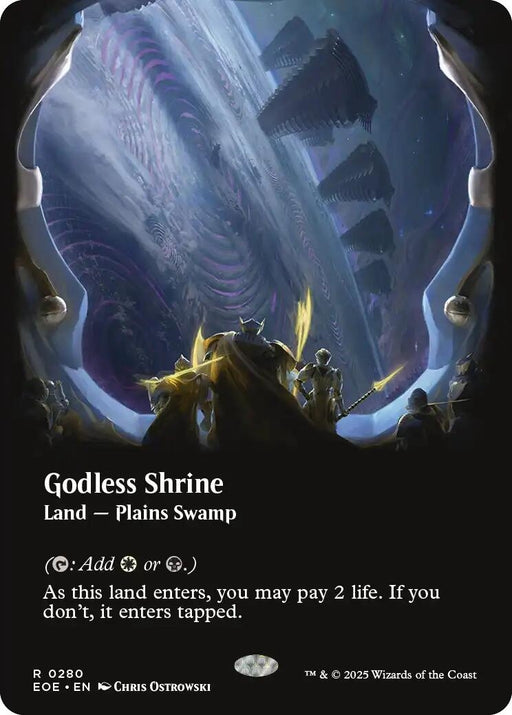 Image for Godless Shrine (Borderless) (280) (Foil) [Edge of Eternities] - Magic: The Gathering
