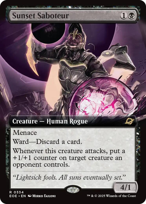 Image for Sunset Saboteur (Extended Art) (334) (Foil) [Edge of Eternities] - Magic: The Gathering