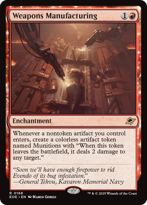 Image for Weapons Manufacturing (168) (Foil) [Edge of Eternities] - Magic: The Gathering