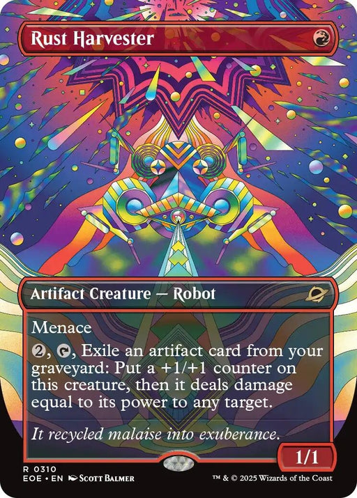 Image for Rust Harvester (Borderless) (310) (Foil) [Edge of Eternities] - Magic: The Gathering