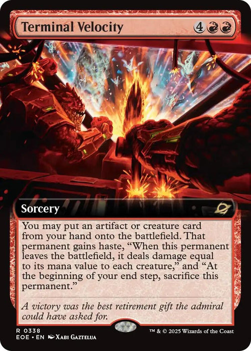 Image for Terminal Velocity (Extended Art) (338) (Foil) [Edge of Eternities] - Magic: The Gathering