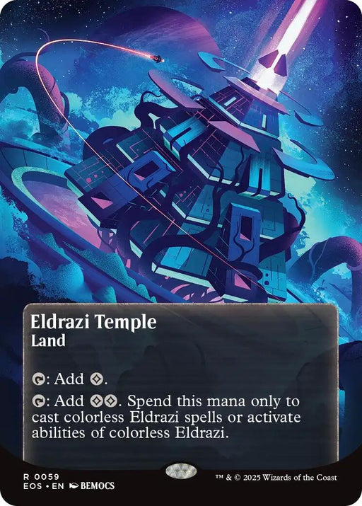 Image for Eldrazi Temple (0059) (Borderless) (59) (Foil) [Edge of Eternities: Stellar Sights] - Magic: The Gathering