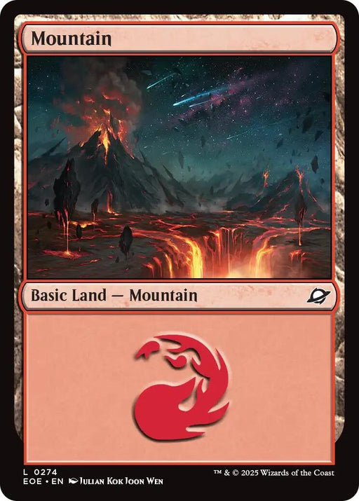 Image for Mountain (0274) (274) (Foil) [Edge of Eternities] - Magic: The Gathering