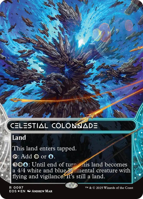 Image for Celestial Colonnade (0097) (Borderless) (Galaxy Foil) (97) (Foil) [Edge of Eternities: Stellar Sights] - Magic: The Gathering