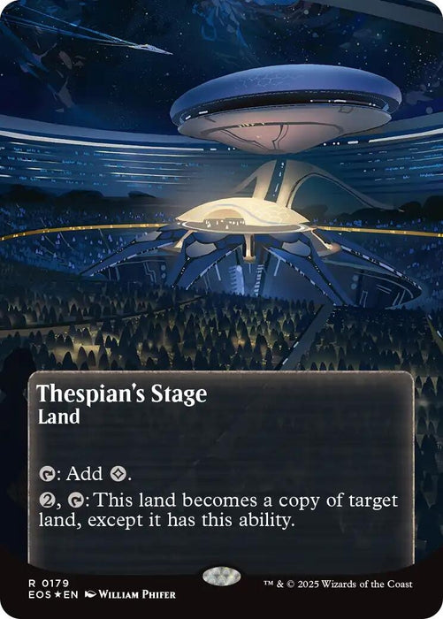 Image for Thespian's Stage (0179) (Borderless) (Galaxy Foil) (179) (Foil) [Edge of Eternities: Stellar Sights] - Magic: The Gathering