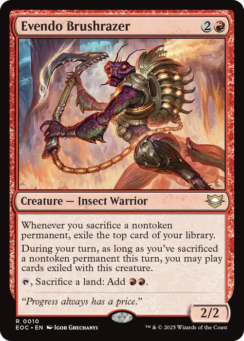 Image for Evendo Brushrazer (10) [Edge of Eternities] - Magic: The Gathering