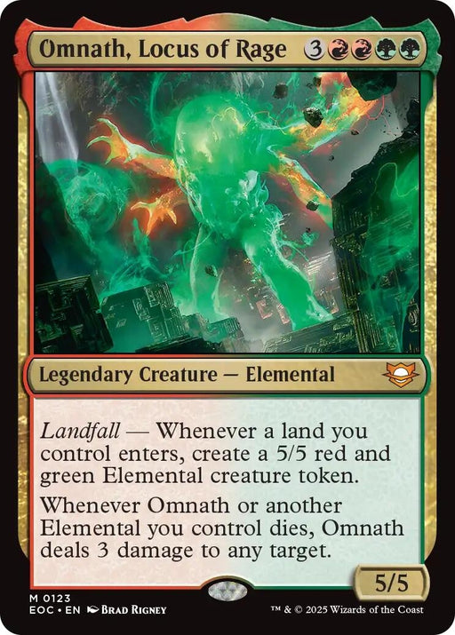 Image for Omnath, Locus of Rage (123) [Edge of Eternities] - Magic: The Gathering