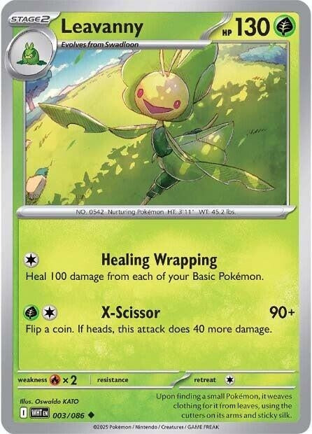 Leavanny (003/086) (Reverse Holofoil) [SV: White Flare]