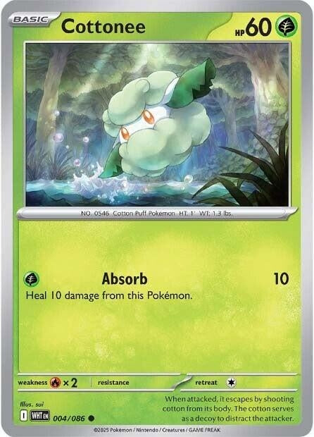 Image for Cottonee (004/086) (Reverse Holofoil) [SV: White Flare] - Pokemon
