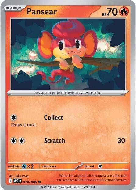 Image for Pansear (014/086) [SV: White Flare] - Pokemon